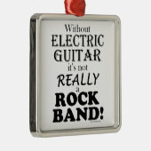 エレキギターなし – ロックバンド メタルオーナメント (右)