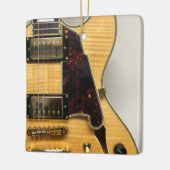 エレキギターのクリスマスオーナメント セラミックオーナメント (左)