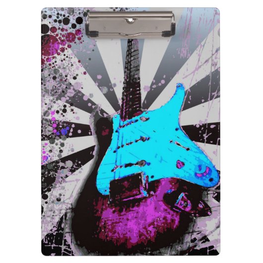エレキギターのクリップボード クリップボード (正面)