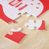 エレキギターのグラフィック（白） ジグソーパズル (側面)