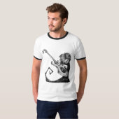 エレキギターのジンクスT Tシャツ (正面フル)