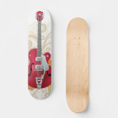 エレキギターのデザイン スケートボード (正面)
