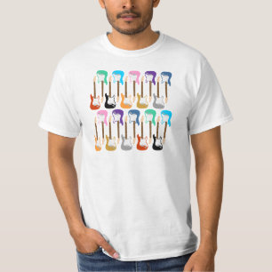 エレキギターのポップアート Tシャツ