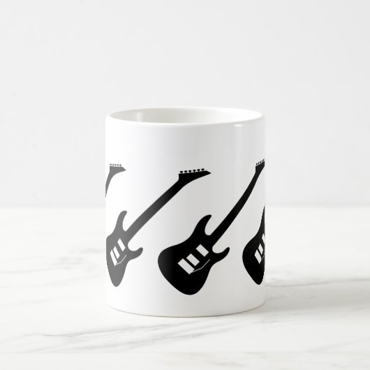 エレキギターのマグ コーヒーマグカップ (中央)