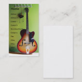 エレキギターの名刺 名刺 (正面/裏面)