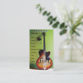 エレキギターの名刺 名刺 (スタンド正面)