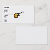 エレキギターの名刺 名刺 (正面/裏面)