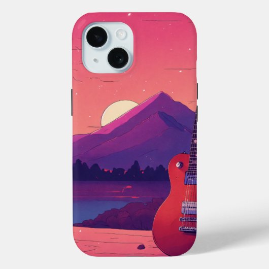 エレキギターの夢:心地よい90年代のリバイバル Case-Mate iPhoneケース (裏面)
