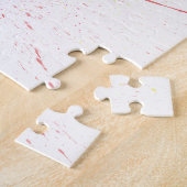 エレキギターの抽象芸術の水彩画 ジグソーパズル (側面)