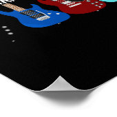 エレキギターの生活は重要な選択でいっぱいである ポスター (角)