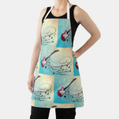 エレキギターの音符 エプロン (インサイチュ)