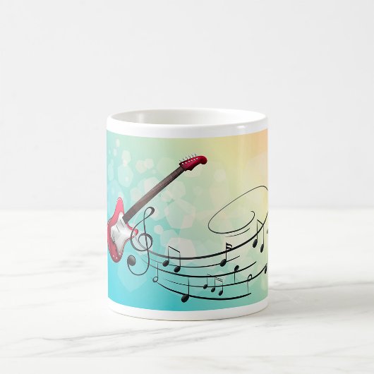 エレキギターの音符 コーヒーマグカップ