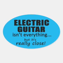 エレキギターは全てではないオーバルステッカー 楕円形シール