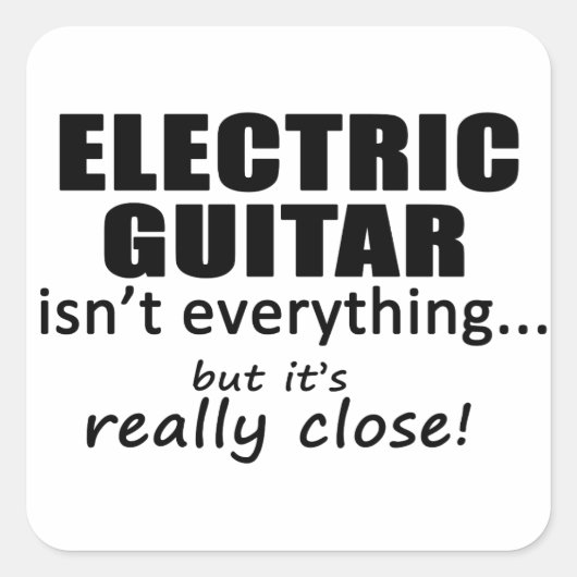 エレキギターは全てではない スクエアシール (正面)