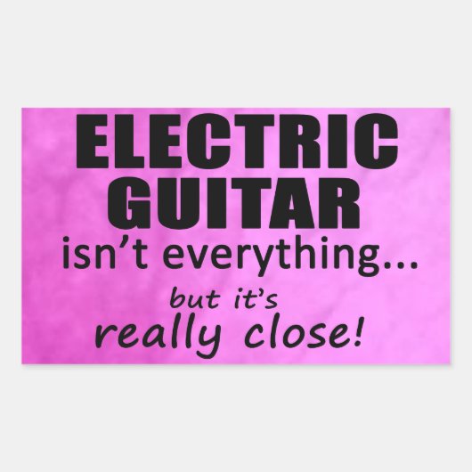 エレキギターは全て長方形スティック 長方形シール (正面)