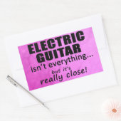 エレキギターは全て長方形スティック 長方形シール (封筒)