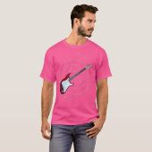 エレキギターをテーマにした Tシャツ (正面フル)