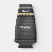 エレキギターアンプミュージックテーマ誕生日名ビール ボトルクーラー (正面)