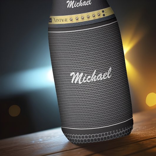 エレキギターアンプミュージックテーマ誕生日名ビール ボトルクーラー