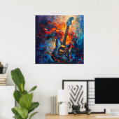 エレキギターアートポスター ポスター (ホームオフィス)