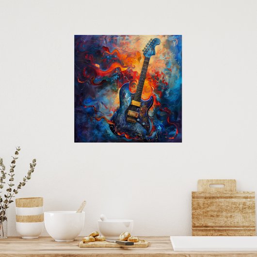 エレキギターアートポスター ポスター (キッチン)