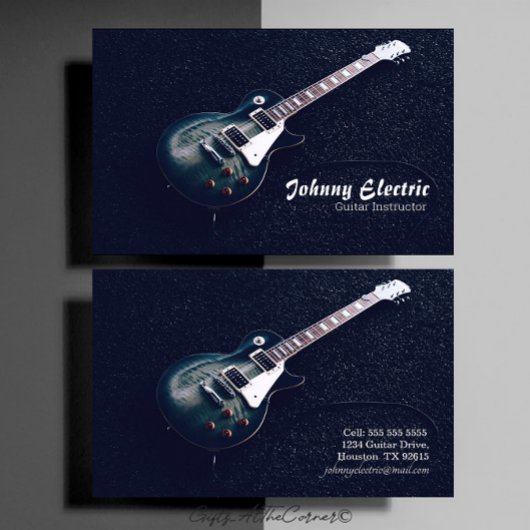 エレキギターインストラクター 名刺