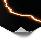 エレキギターオレンジ ポスター (角)