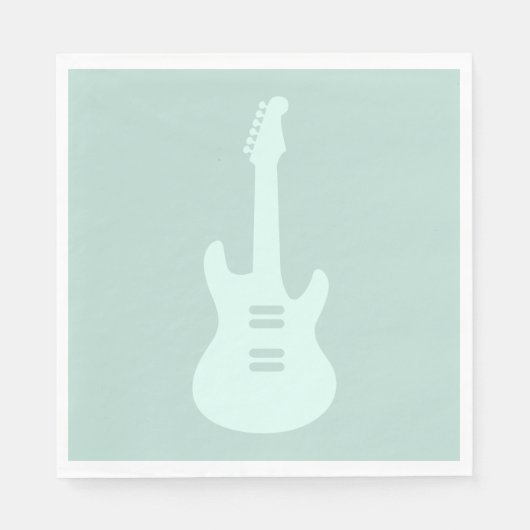 エレキギターカスタムカラー音楽アート スタンダードランチョンナプキン (正面)