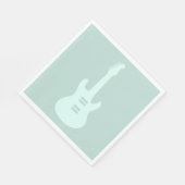 エレキギターカスタムカラー音楽アート スタンダードランチョンナプキン (角)