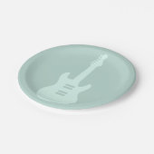 エレキギターカスタムカラー音楽アート ペーパープレート (アングル)