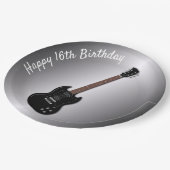 エレキギターカスタム誕生日ボ10代のイプレート ペーパープレート (アングル)