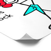 エレキギターガール ポスター (角)