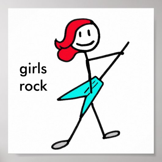 エレキギターガール ポスター (正面)