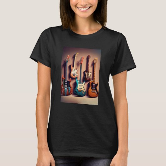 エレキギタークールコレクションF Tシャツ (正面)