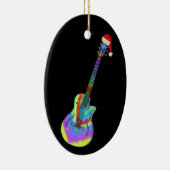 エレキギターサイケデリックサンタ セラミックオーナメント (右)