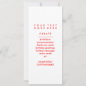 エレキギターシルエット 招待状 (裏面)