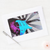 エレキギターステッカー 長方形シール (封筒)