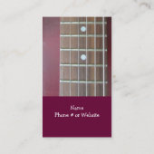 エレキギターセンセーショナル音楽ビジネスカード 名刺 (裏面)