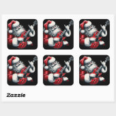 エレキギターソロ光クリスマスナイト スクエアシール (シート)