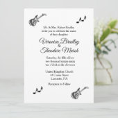 エレキギターテーマ結婚式招待状 招待状 (スタンド正面)