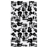 エレキギターパターン音楽をテーマにしたカスタムカラー スモールペーパーバッグ (裏面)