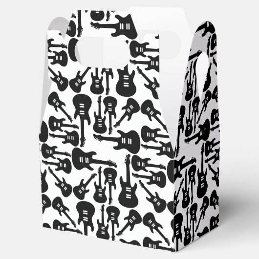 エレキギターパターン音楽をテーマにしたカスタムカラー フェイバーボックス (オープン)