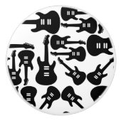 エレキギターパターン音楽主題カスタム色 セラミックノブ (正面)