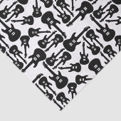 エレキギターパターン音楽主題カスタム色 薄葉紙 (詳細)