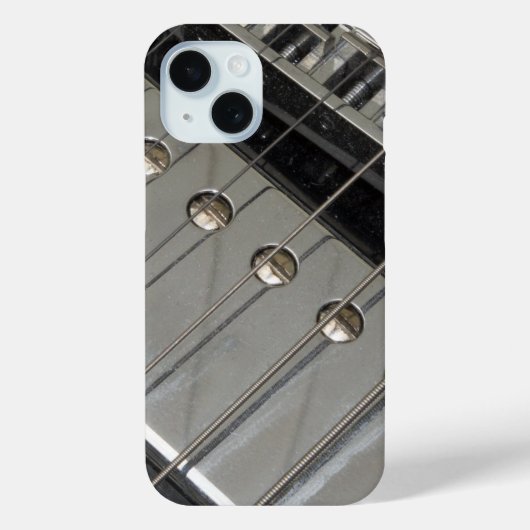 エレキギターブリッジ，ストリング Case-Mate iPhoneケース (裏面)