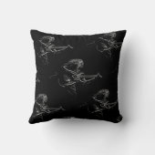 エレキギタープレイヤーロックスターミュージシャン クッション (裏面)