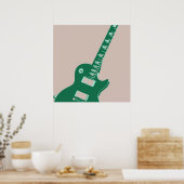 エレキギターポップ・アートのアート ポスター (キッチン)