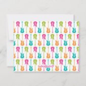 エレキギターミュージカルノートカード ノートカード (裏面)