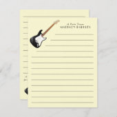 エレキギターミュージシャン音楽先生 サンキューカード (正面/裏面)