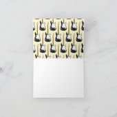 エレキギターミュージシャン音楽先生 ノートカード (内部)